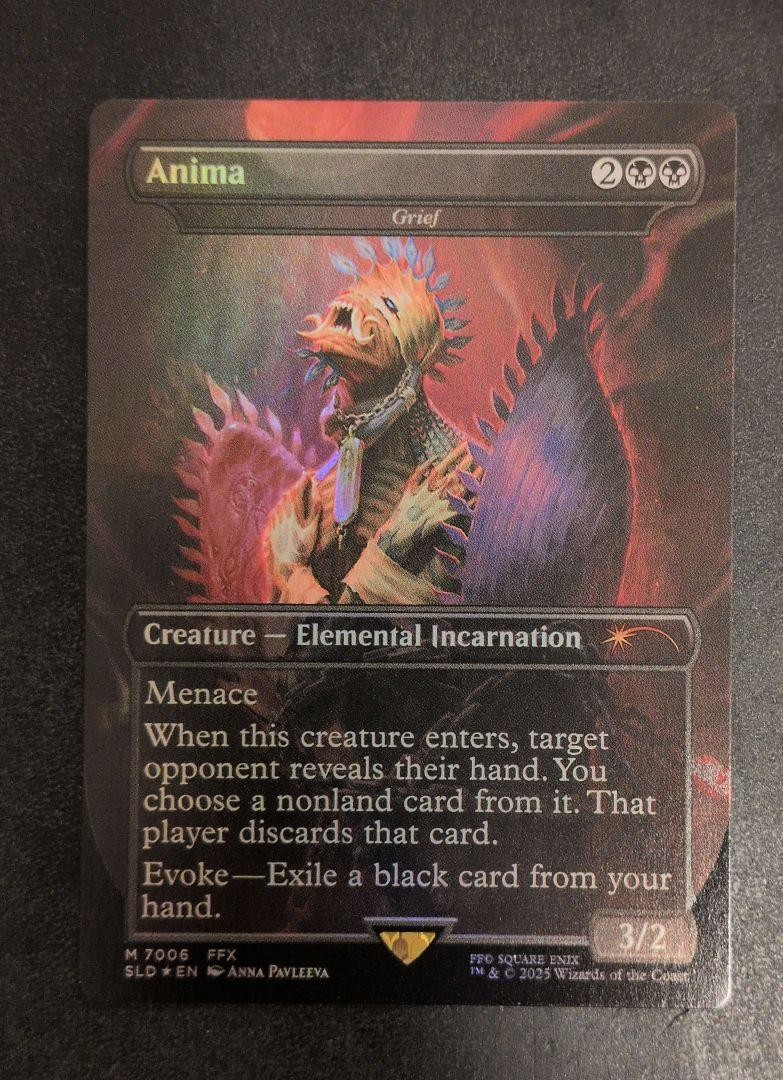 Anima Grief FOIL BORDERLESS MTG Final Fantasy Secret Lair SLD