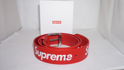 Supreme New Rare Logo Red Belt Size Medium | eBay
