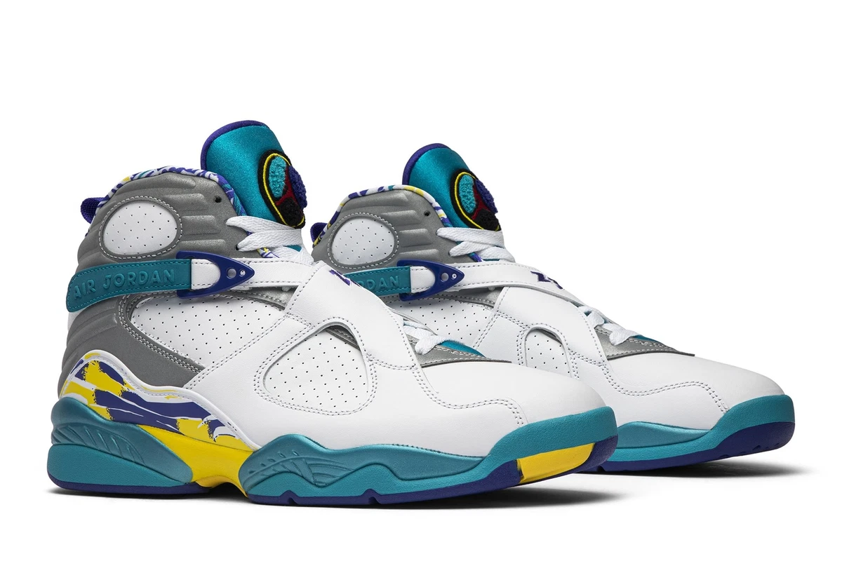 Jordan 8 Retro White Aqua W for sale | eBay