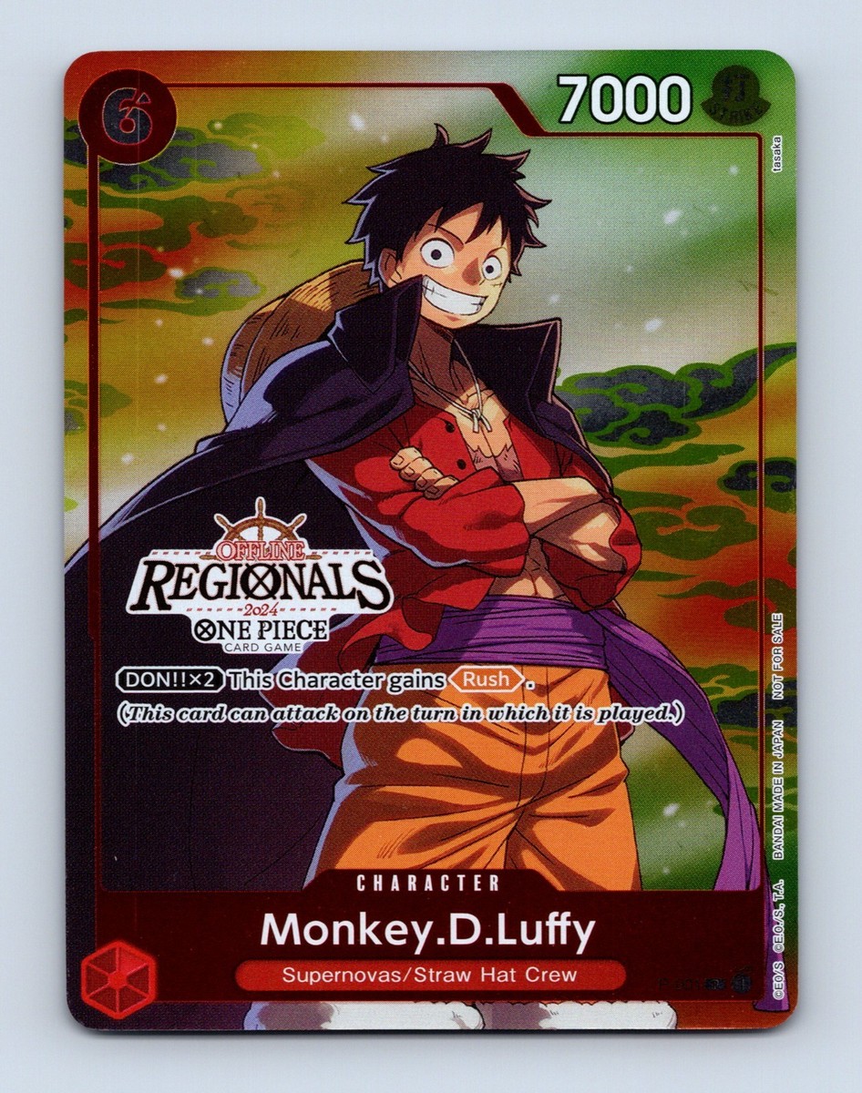 Monkey D Luffy P-001 Offline Regional 2024 Participant One Piece