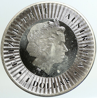2016 AUSTRALIA UK Queen Elizabeth II Kangaroo PRF Silver 1OZ