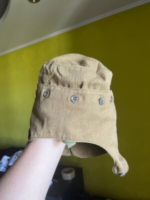 Vintage 70s Ninja Military Men's Hat Cap Futuristic Style Army