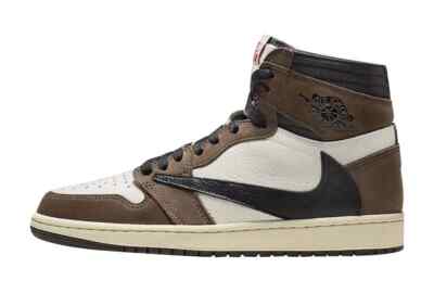 Travis Sc0tt X Jordan 1 Retro High 'Mocha' - CD4487-100 Men's Size
