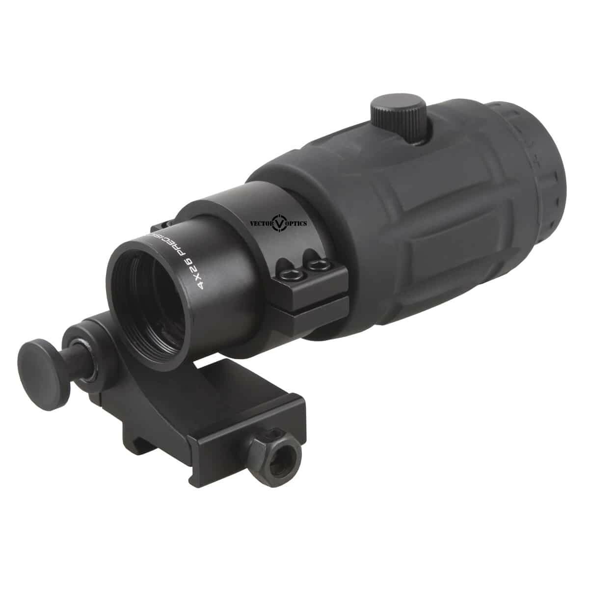 Vector Optics Tactical 4X Magnifier Scope for Red Dot Sights Flip