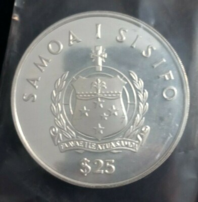 1986 Samoa 5 oz Silver 25 Tala Kon-Tiki Proof | eBay