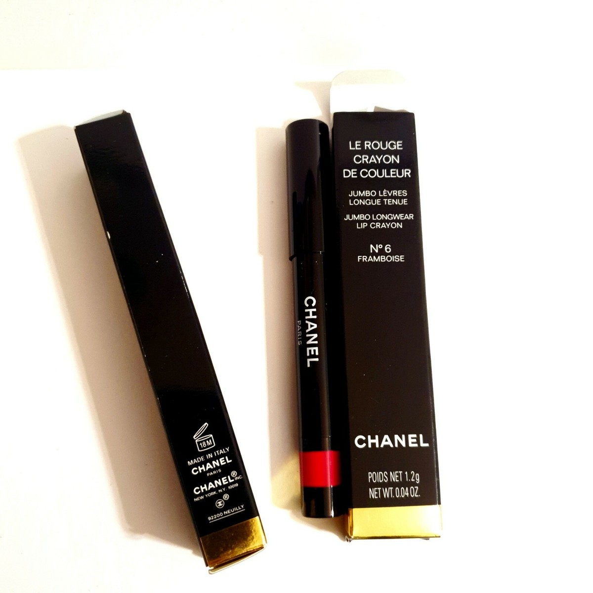 CHANEL Le Rouge Crayon de Couleur N°.6 Framboise 0.04 oz 1.51 gram