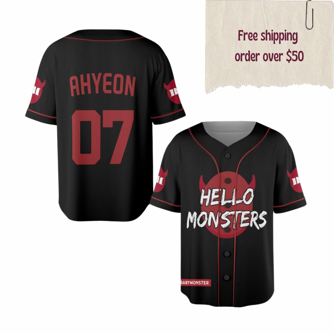 BABYMONSTER Hello Monster World Tour 2025 Baseball Jersey Monstiez