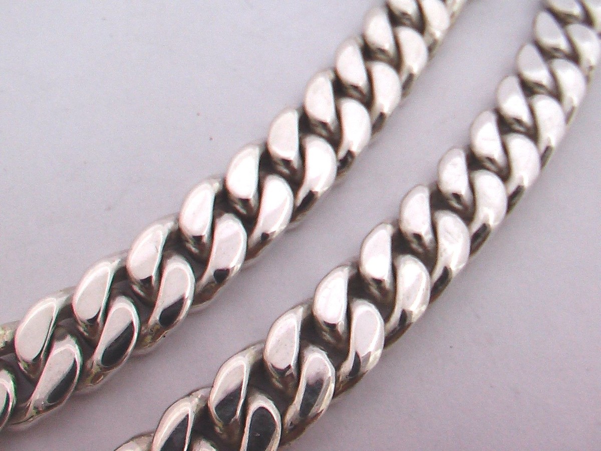 925 Sterling Silver Curb Chain/ KIHEI Necklaces. 87g- 94g, 45cm