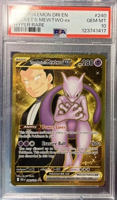 PSA 10 Team Rocket's Mewtwo ex #240 DRI GEM MINT Hyper Rare