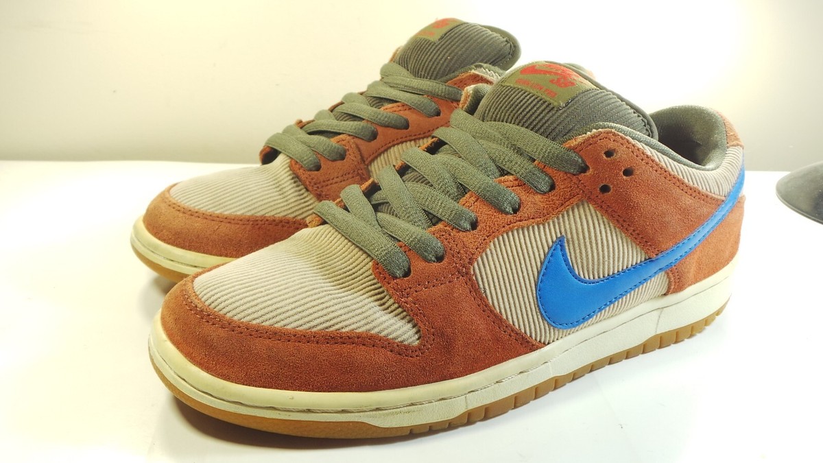 2019 NIKE DUNK SB LOW BQ6817-201 CORDUROY DUSTY PEACH 7.5 AIR MAX