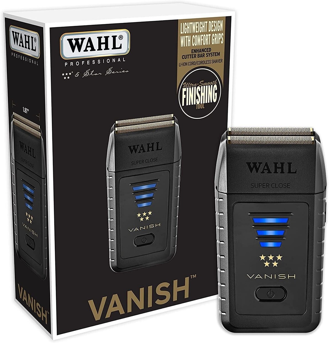Wahl Genuine 5 Star Series Vanish Rechargeable Facial Shaver