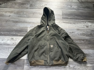 Vintage Carhartt J25 Mos Jacket Men's 2XL Moss Green Full Zip | eBay