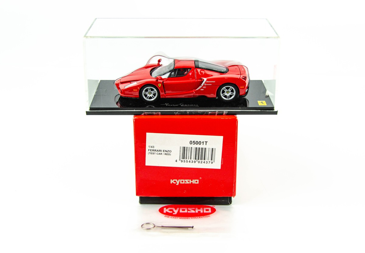 Kyosho 1/43 Ferrari Enzo Test Car Red Diecast Model Car - Very