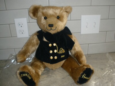 Harrods Millennium Teddy Bear 2000 Fully Jointed Stuffed Animal