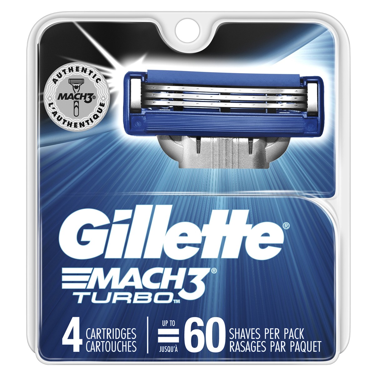 Gillette Mach3 Turbo Cartridges 4 Cartridges - New | eBay