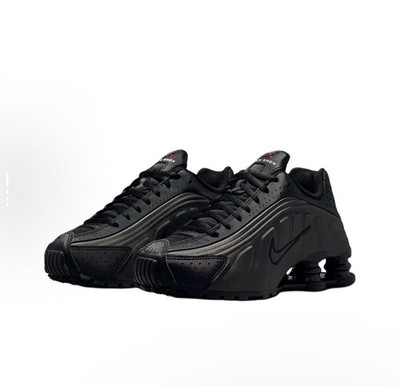 Nike Shox R4 GS Triple Black Blackout Nby CW2626-003 Kid's Women's