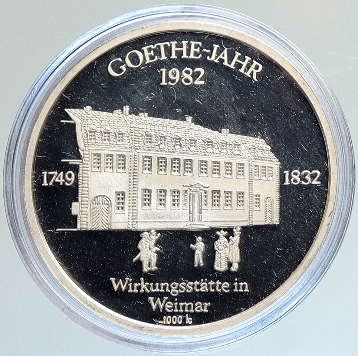 1982 GERMANY Wolfgang Von Goethe Writer Politician Proof Silver