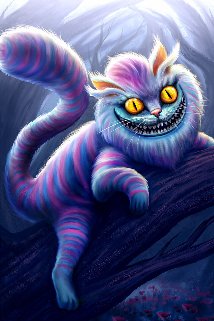 Cheshire Cat Alice In Wonderland Movie Wall Art Home Decor
