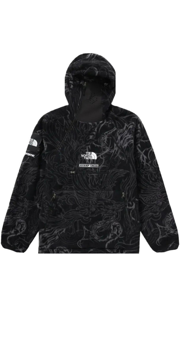 Men's Supreme The North Face Steep Tech Fleece Pullover Black