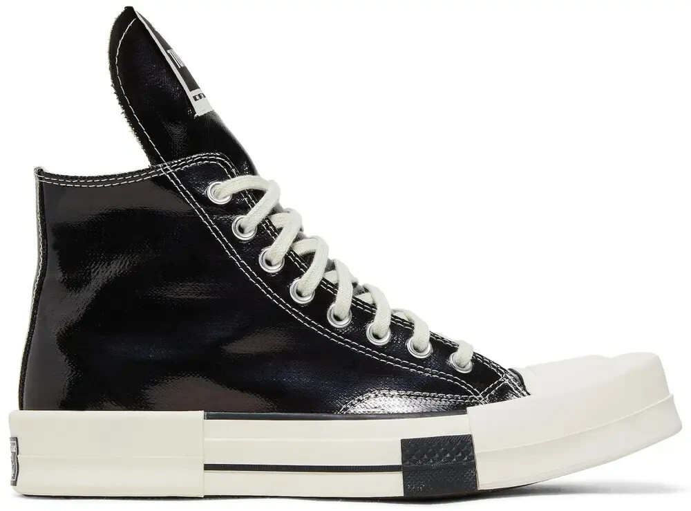 Converse Rick Owens DRKSHDW Black Lacquered A01291C | eBay