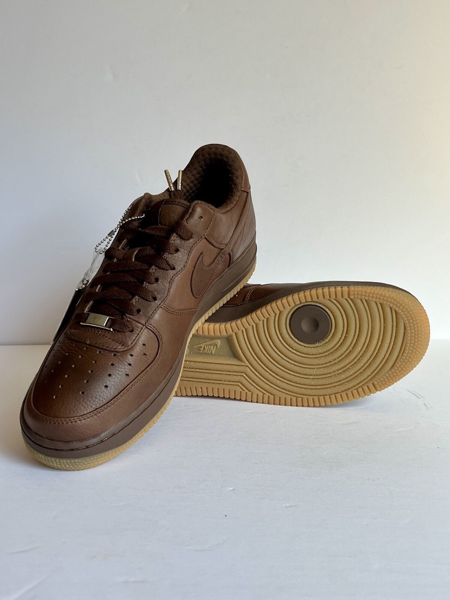 NEW NIKE Air Force 1 Low Premium '07 SIZE 10 Light Chocolate Brown