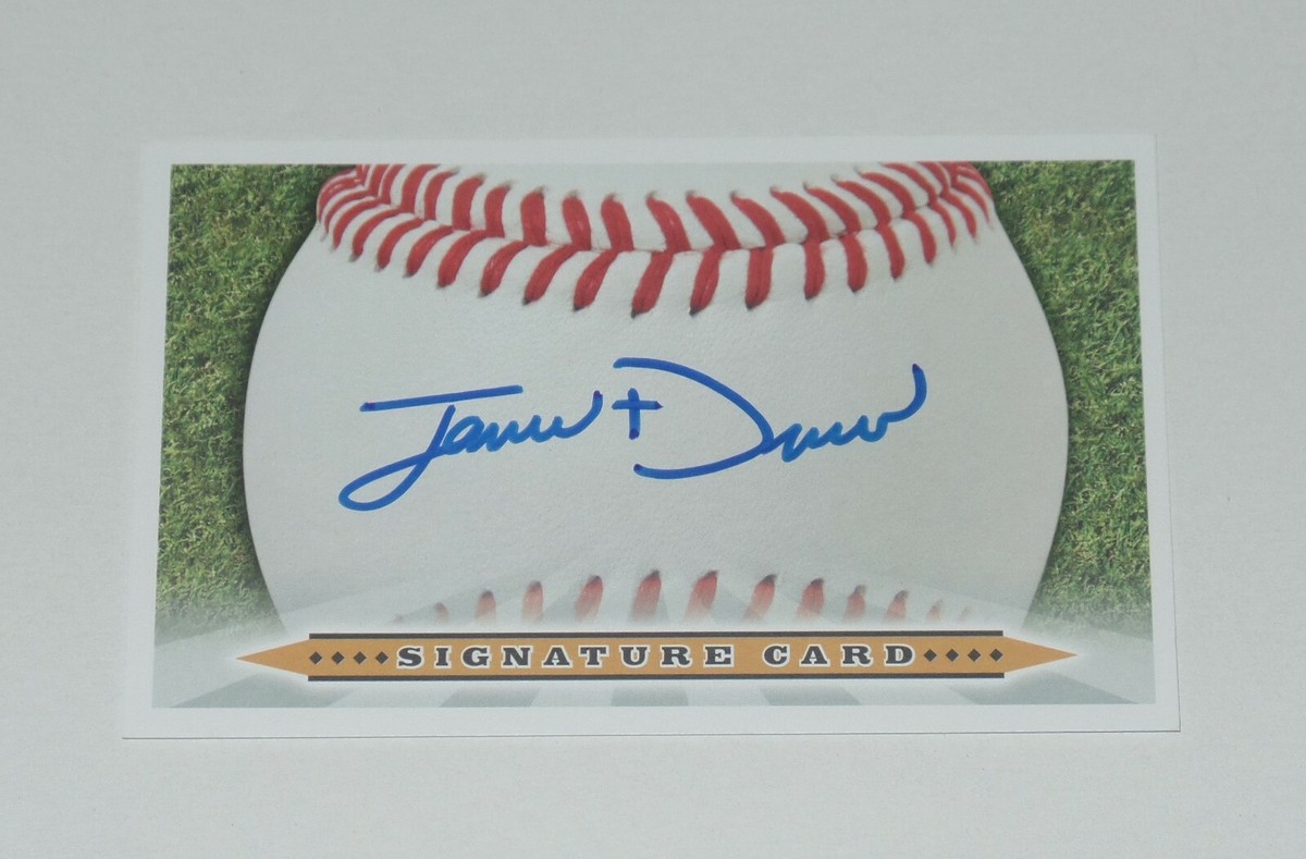 JARREN DURAN AUTO'D SIGNED 3X5 SIGNATURE CARD BAS COA IC INDEX