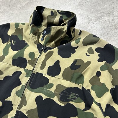 VTG 90s BAPE A BATHING APE OG CAMO WINDBREAKER JACKET SIZE M | eBay