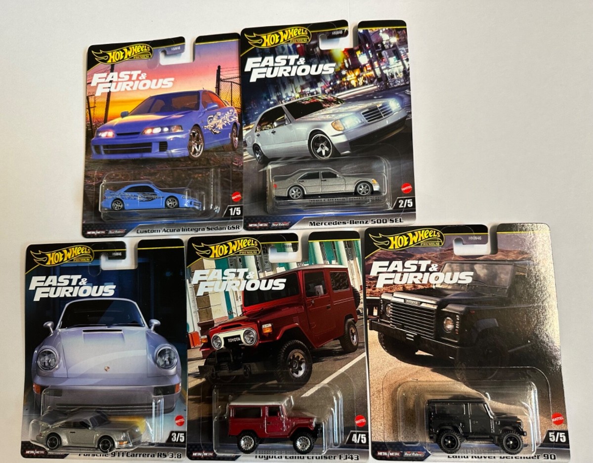 2024 Hot Wheels Premium Fast and Furious Mix 3 COMPLETE Set Of 5