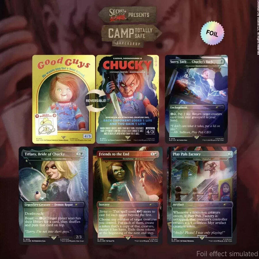 Magic the Gathering MTG Secret Lair x Chucky Foil | eBay