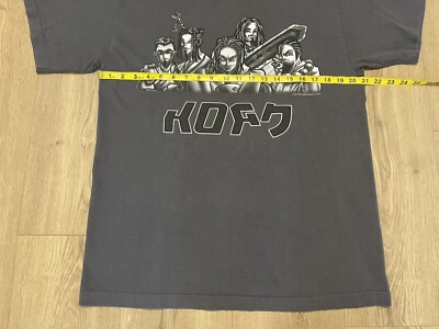 Vintage 1999 Korn Anime Grey T-shirt GIANT Tag Size Large 90s 00s