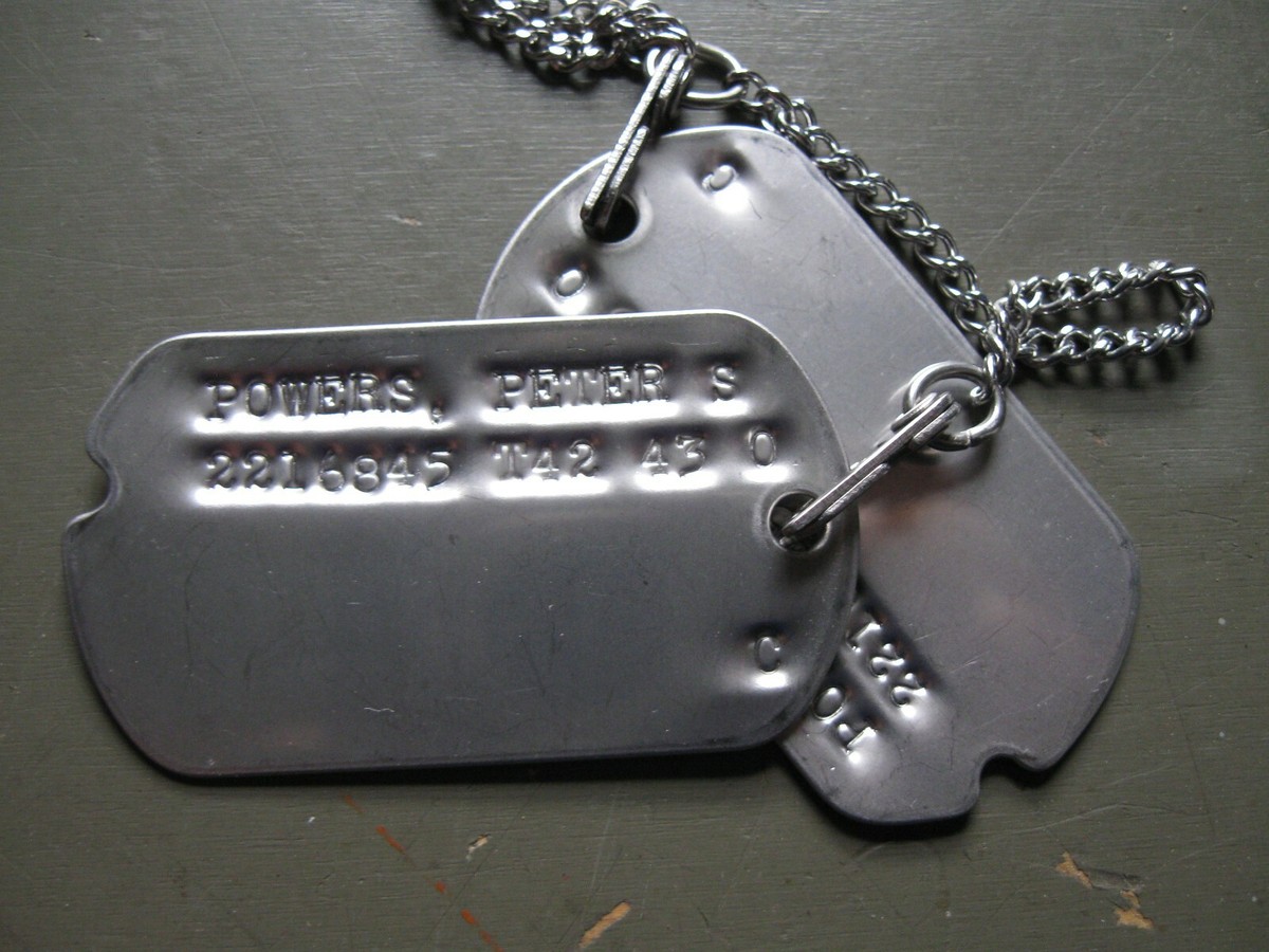 WW2 reproduction military dog tags with M1940 chain set | eBay