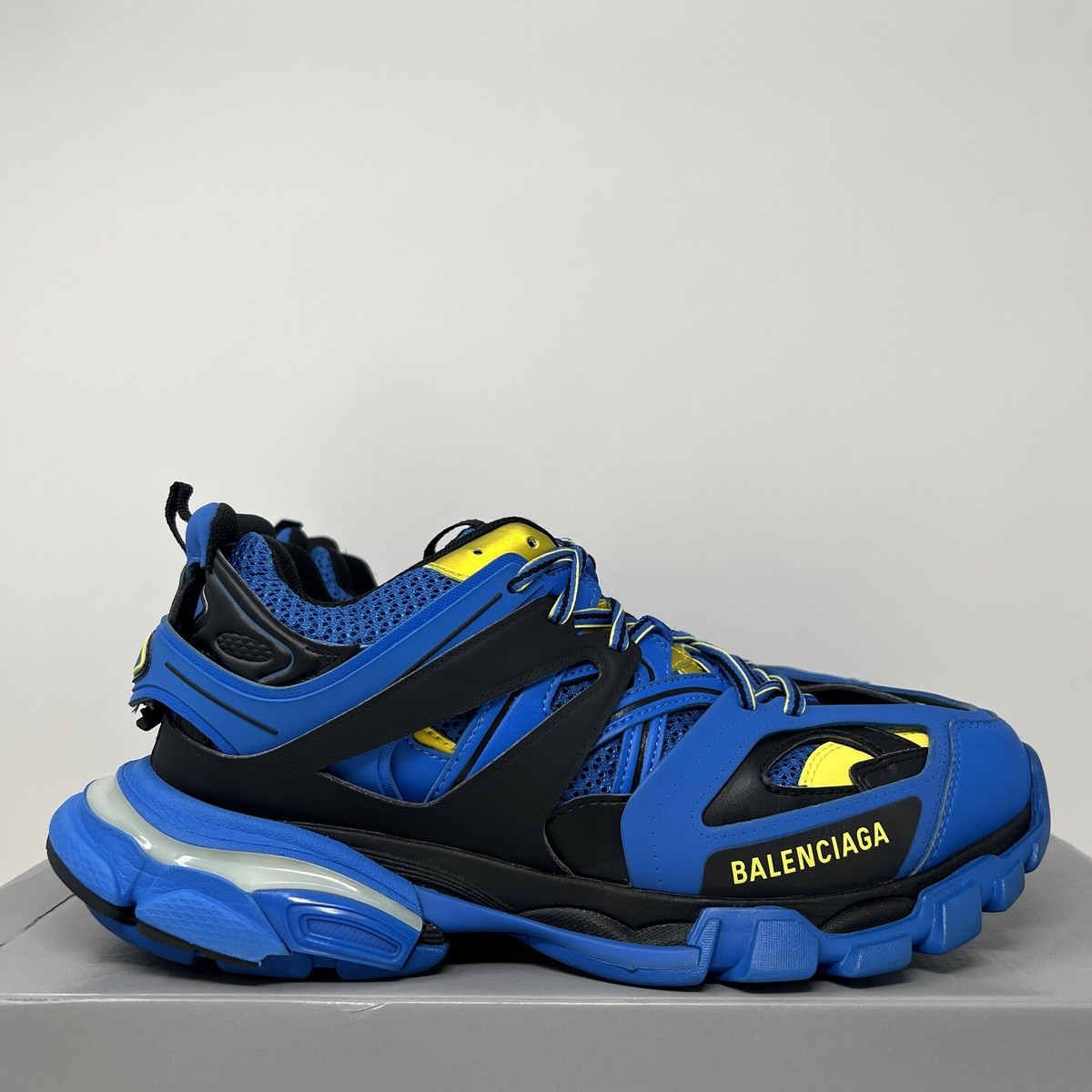 Balenciaga Track LED Men's Sneakers Size 42 EU/ 9 US Blue Yellow