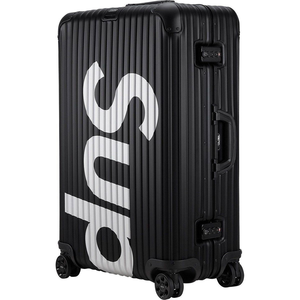Supreme x RIMOWA Topas Multiwheel 82L Black/Red SS18 (SUPP050