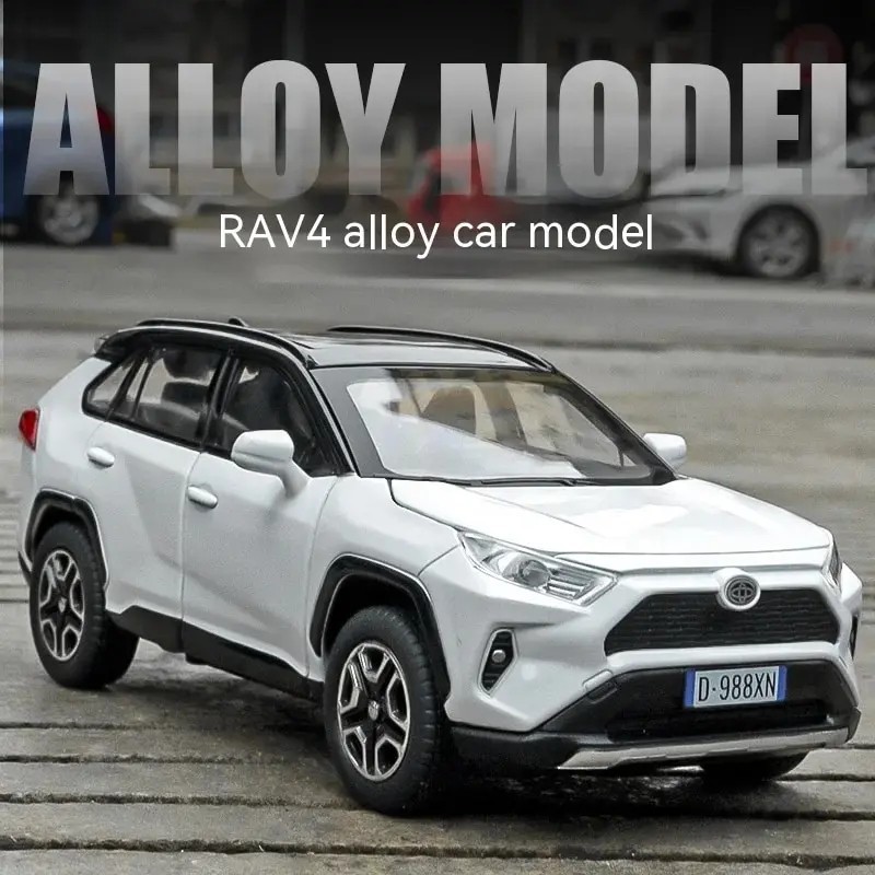1:32 Toyota RAV4 SUV 2025 Alloy Diecast Model Car Sound & Light