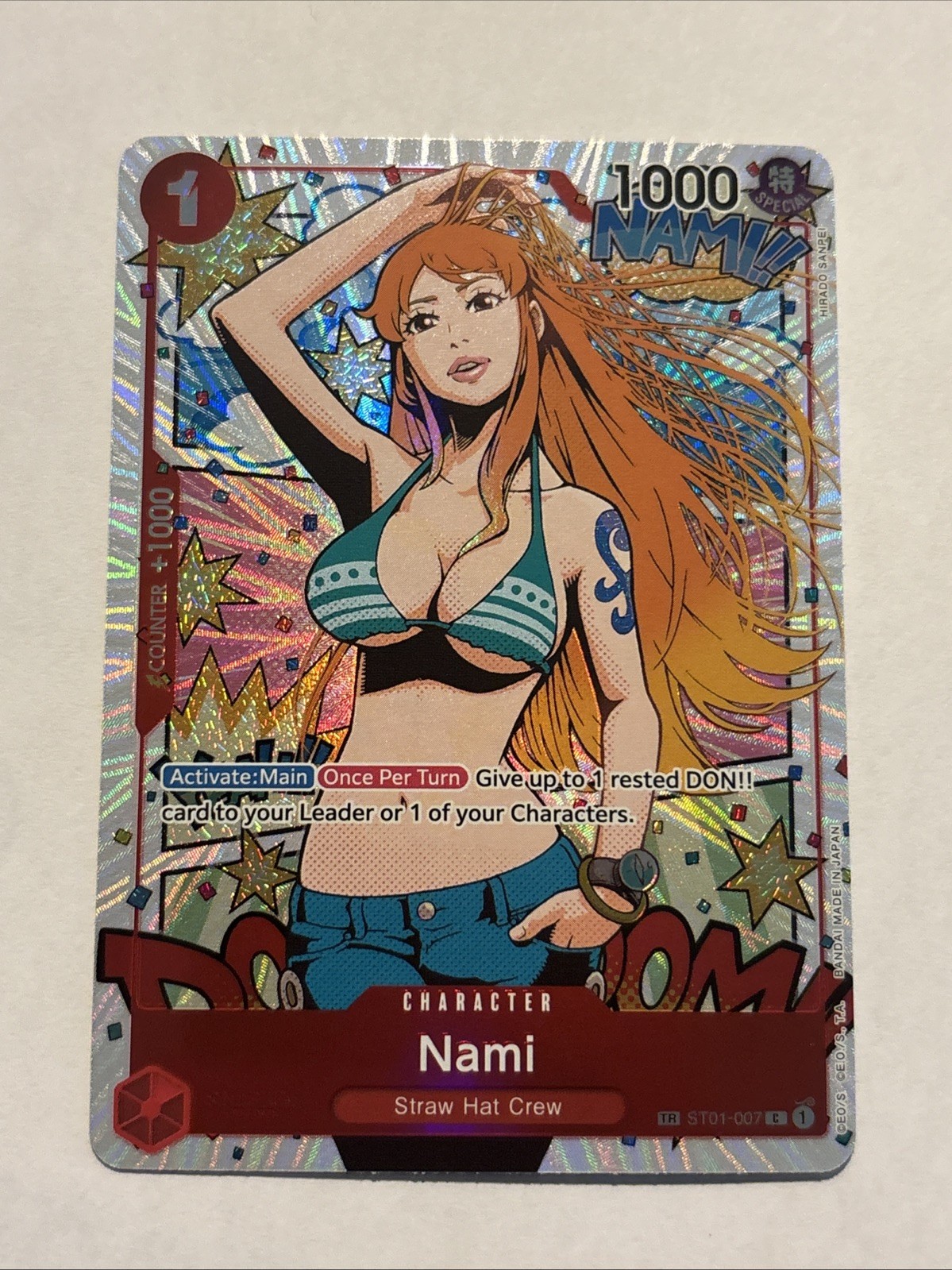 Nami 2024 Wings of the Captain #ST01-007 Treasure Rare Price Guide