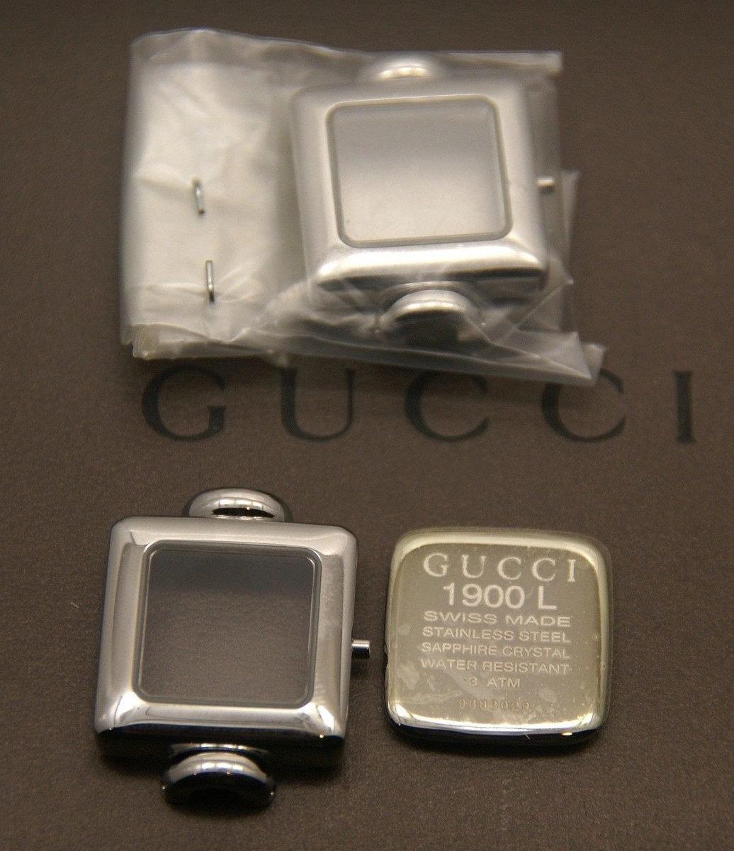 New Gucci Replacement Case Set, Case, Crystal and Back - 1900 L