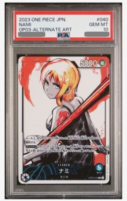 PSA 10 ONE PIECE Card Game OP03-040 Nami Leader Parallel Japanese