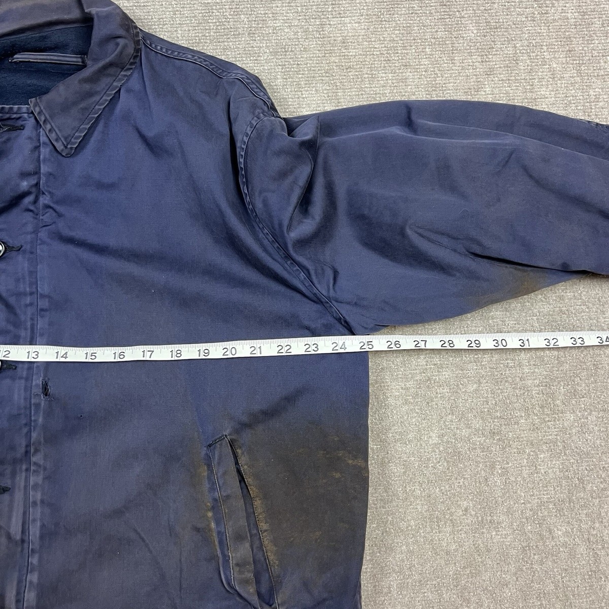 Vintage 60s US Navy N4 Utility Deck Jacket Mens XL Military