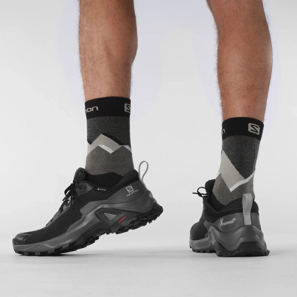 NEW IN BOX! Salomon X REVEAL 2 GORE-TEX Black Magnet Quarry Mens