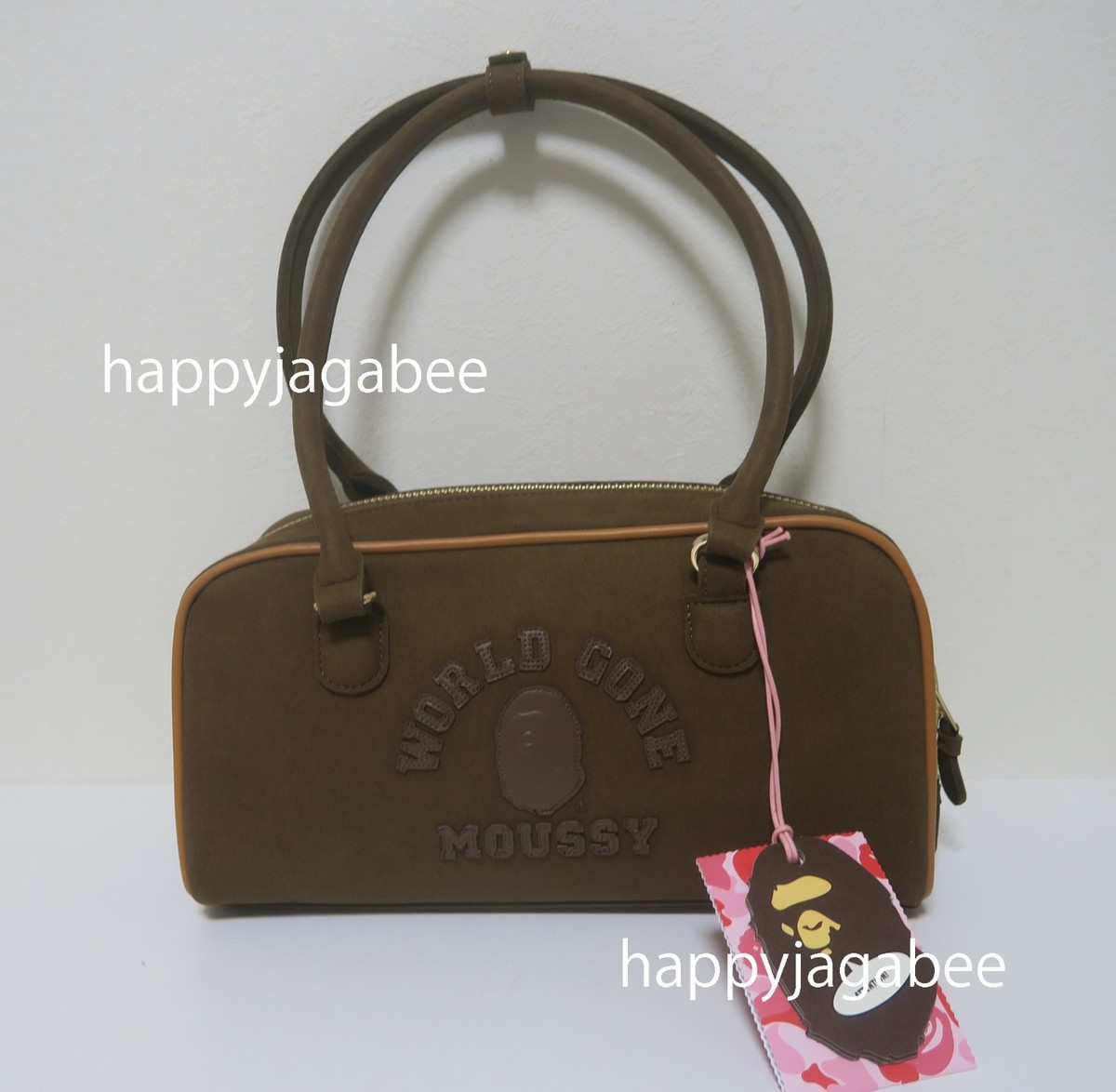 A BATHING APE Ladies' BAPE x MOUSSY BOSTON BAG 1L73289901 | eBay