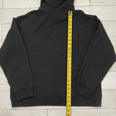 The Wasted Youth x Black Eye Patch Hoodie Mens L Black Pullover