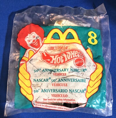 50th Anniversary NASCAR Gold Vehicle McDonald's Happy Meal 8 Hot