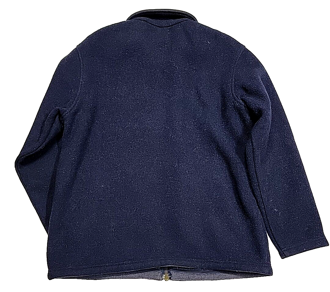 Vintage Woolrich Full-Zip Deep Navy 5869 Wool Blend 80's Jacket