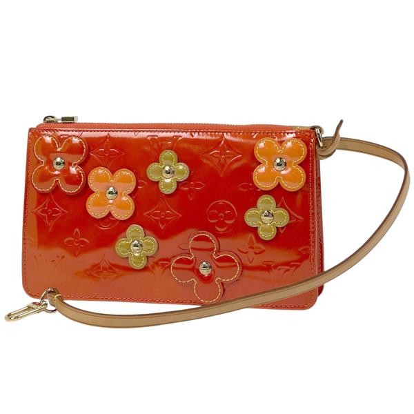Louis Vuitton Flower Pouch Orange Leather for sale online | eBay