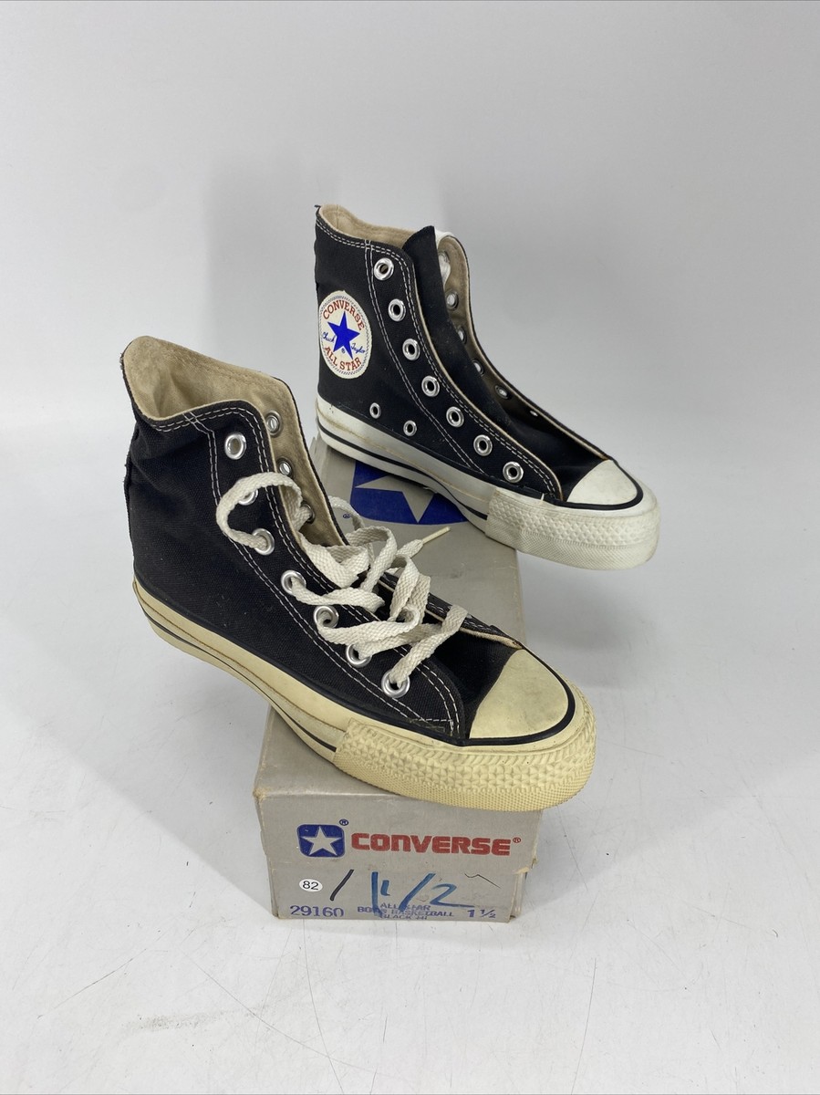 Vintage Converse Youth All Star Hi Top Shoes Made in USA 29160