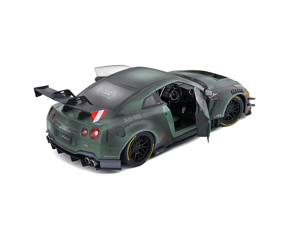 SOLIDO 2022 NISSAN SKYLINE GT-R R35 LB WALK 2.0 ARMY FIGHTER 1/18
