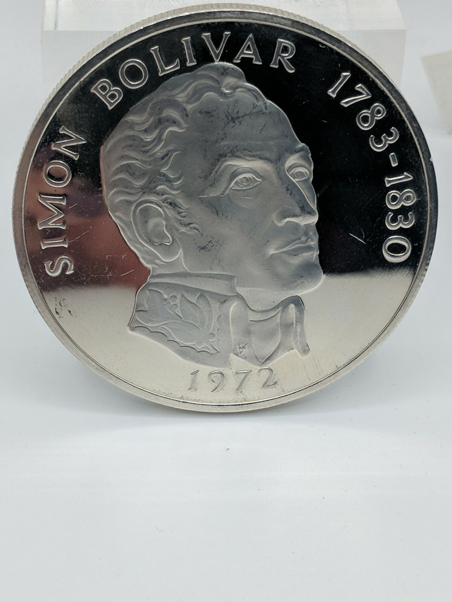 1972 PANAMA STERLING SILVER 20 BALBOAS SIMON BOLIVAR 1783-1830 | eBay