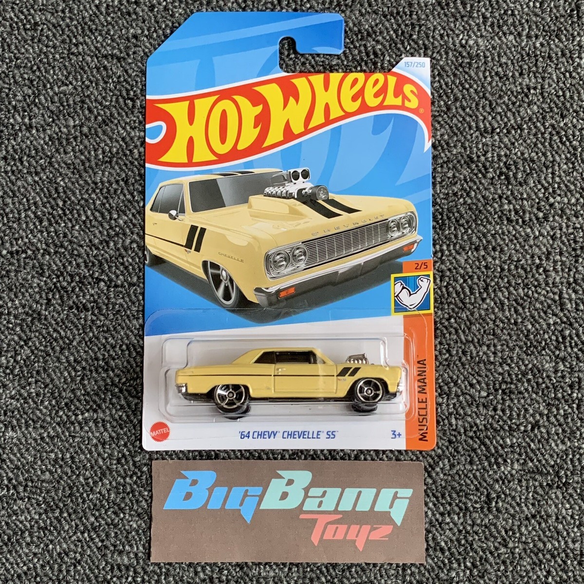 Hot Wheels 64 Chevy Chevelle SS Yellow #157 Mainline 2024 Case N