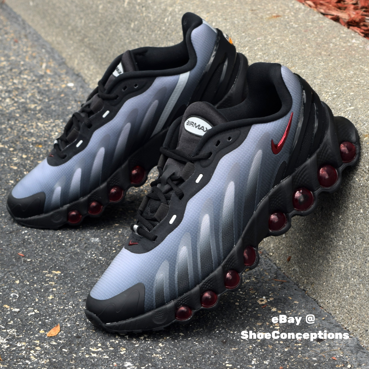 Nike Air Max DN8 Shoes Black Gym Red Anthracite FQ7860-011 Men's