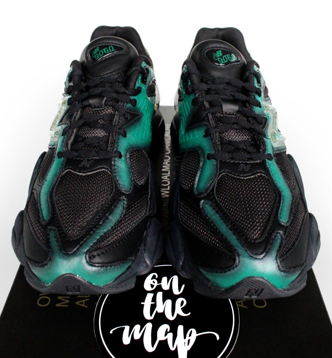 New Balance 9060 x Mowalola Black Teal Burglarwear UK 5 6 7 8 US